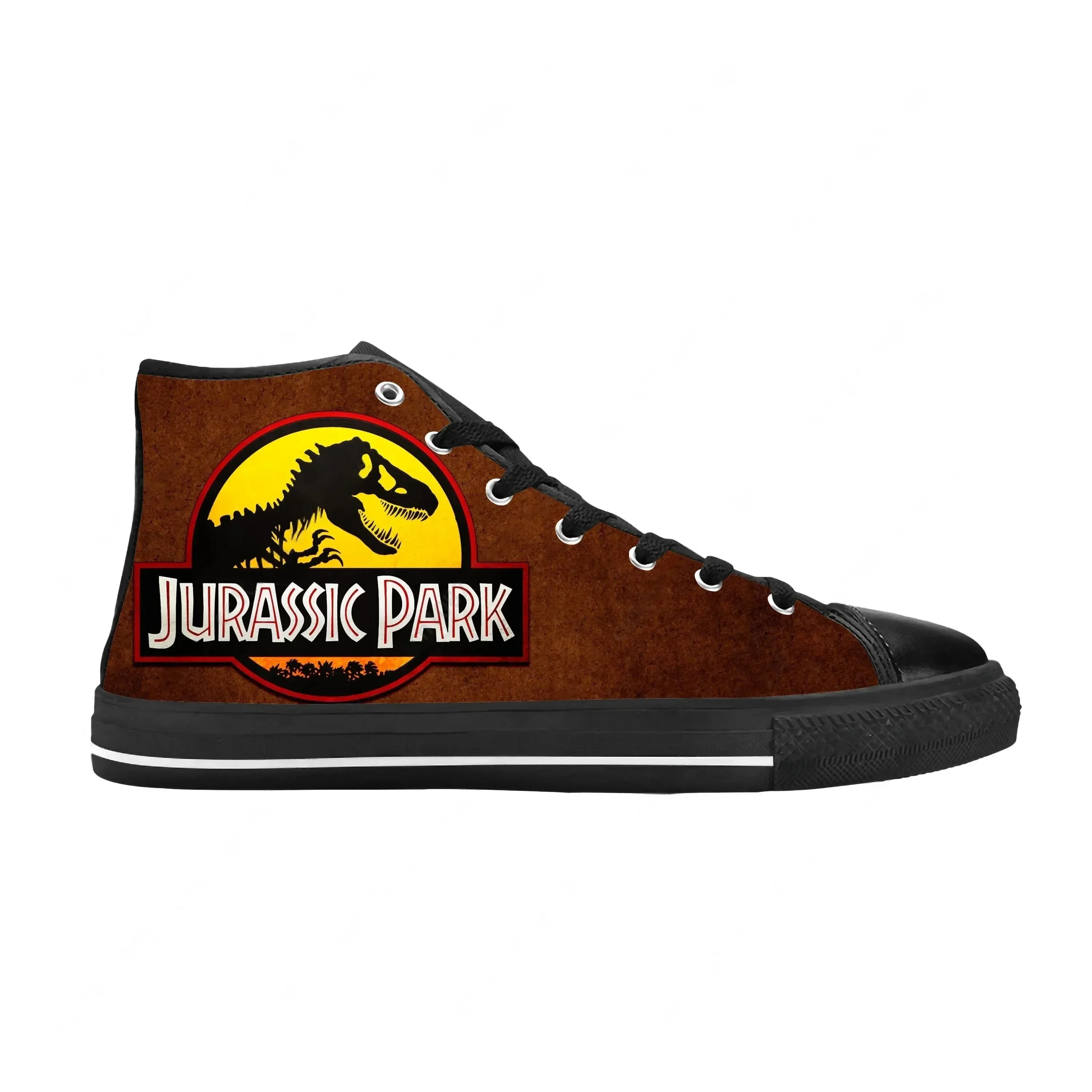 Jurassic Park World Dinosaur Anime Cartoon Manga Casual Cloth Shoes High Top Comfortable Breathable 3D Print Men Women Sneakers