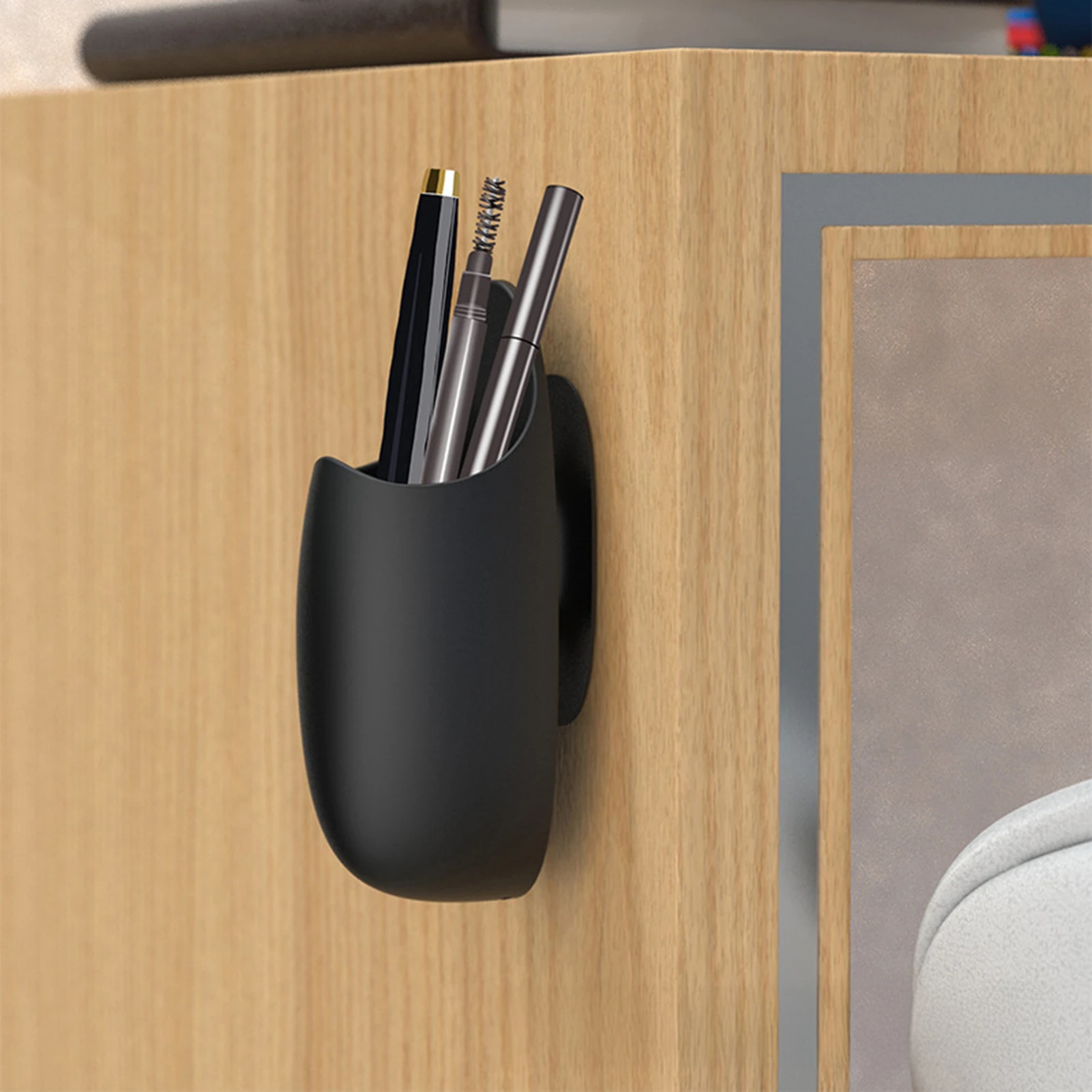 المطبخ الأرز مغرفة حامل Traceless جهاز طبخ الأرز ملعقة المنظم أدوات المائدة تخزين الرف حامل ملعقة أواني الحمام #4