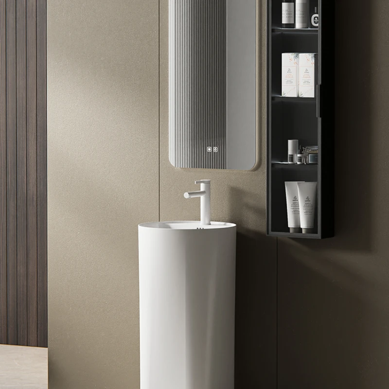 

Column-type washbasin ceramic washbasin column basin integrated floor-type washbasin household small-sized