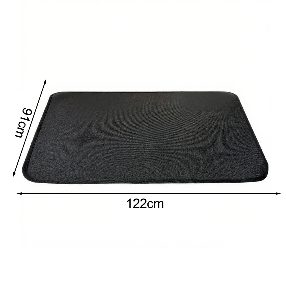 Heat Resistant Fiberglass Silicone Mat for BBQ Floor Protection Flame Retardant Oil Resistant Easy Cleaning Size 122 by 91