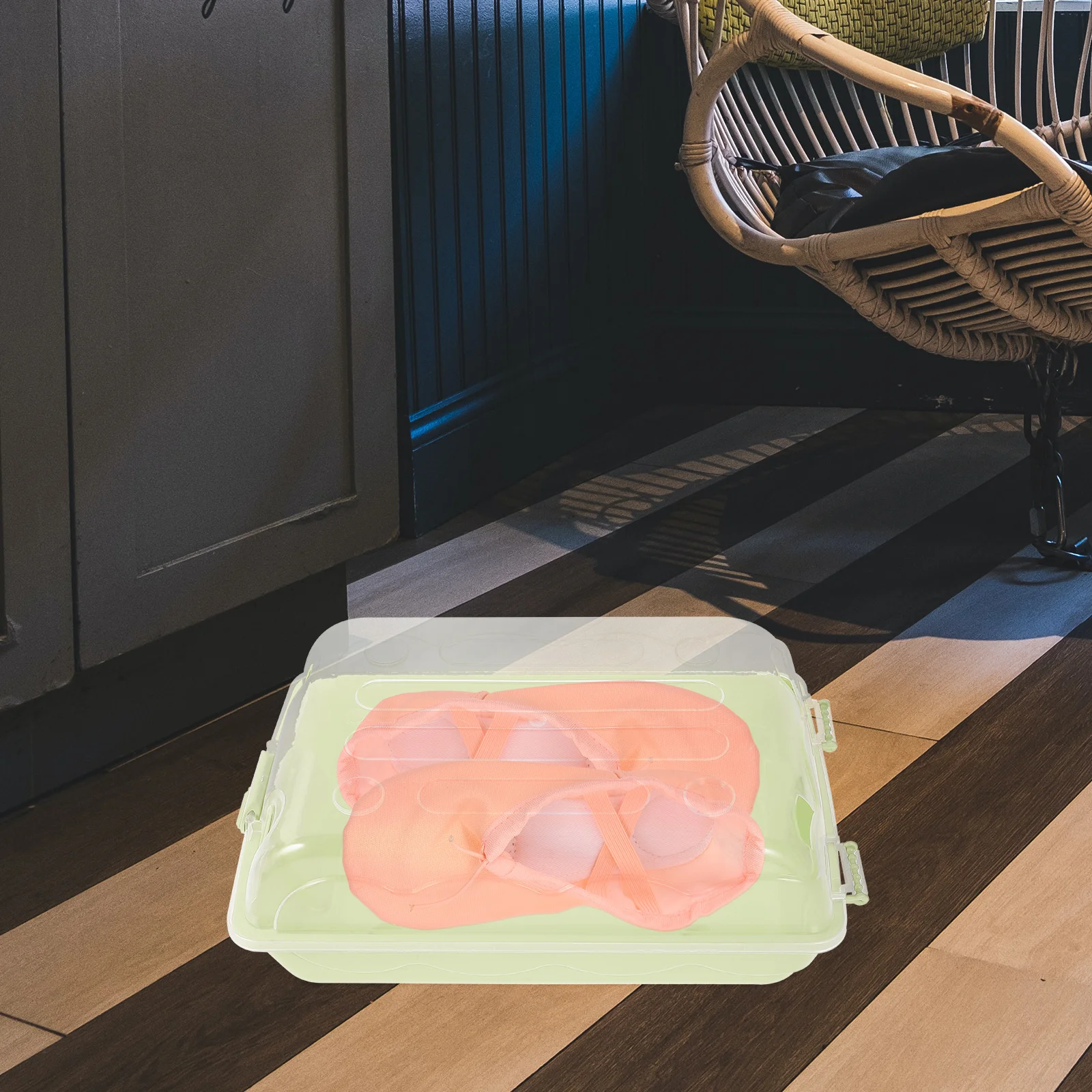 

Transparent Shoe Storage Box Stackable Clear Organizer for Shoes Sneakers Container Home Dorm Closet Organization Space Saving