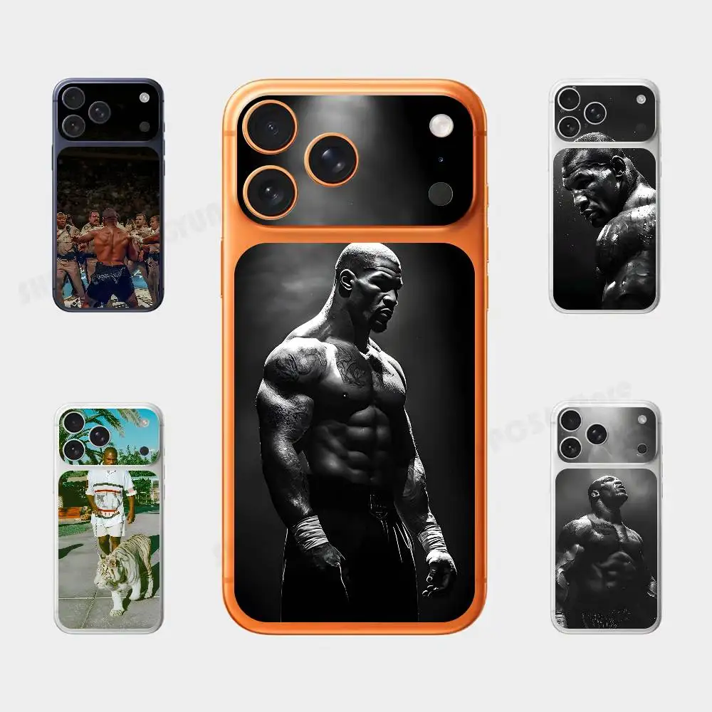 

Защитная декоративная наклейка-накладка на заднюю панель для iPhone 17 Pro/Pro Max с изображением Майка Тайсона