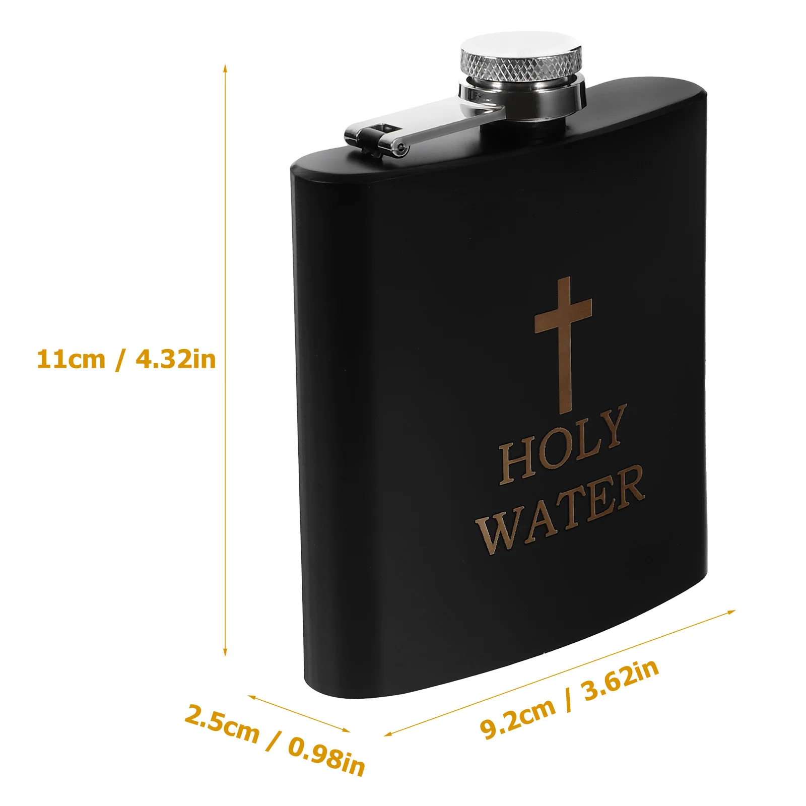 Baptismal Bottle Hip Flask Stainless Steel Travel Man Containers Waterbottle