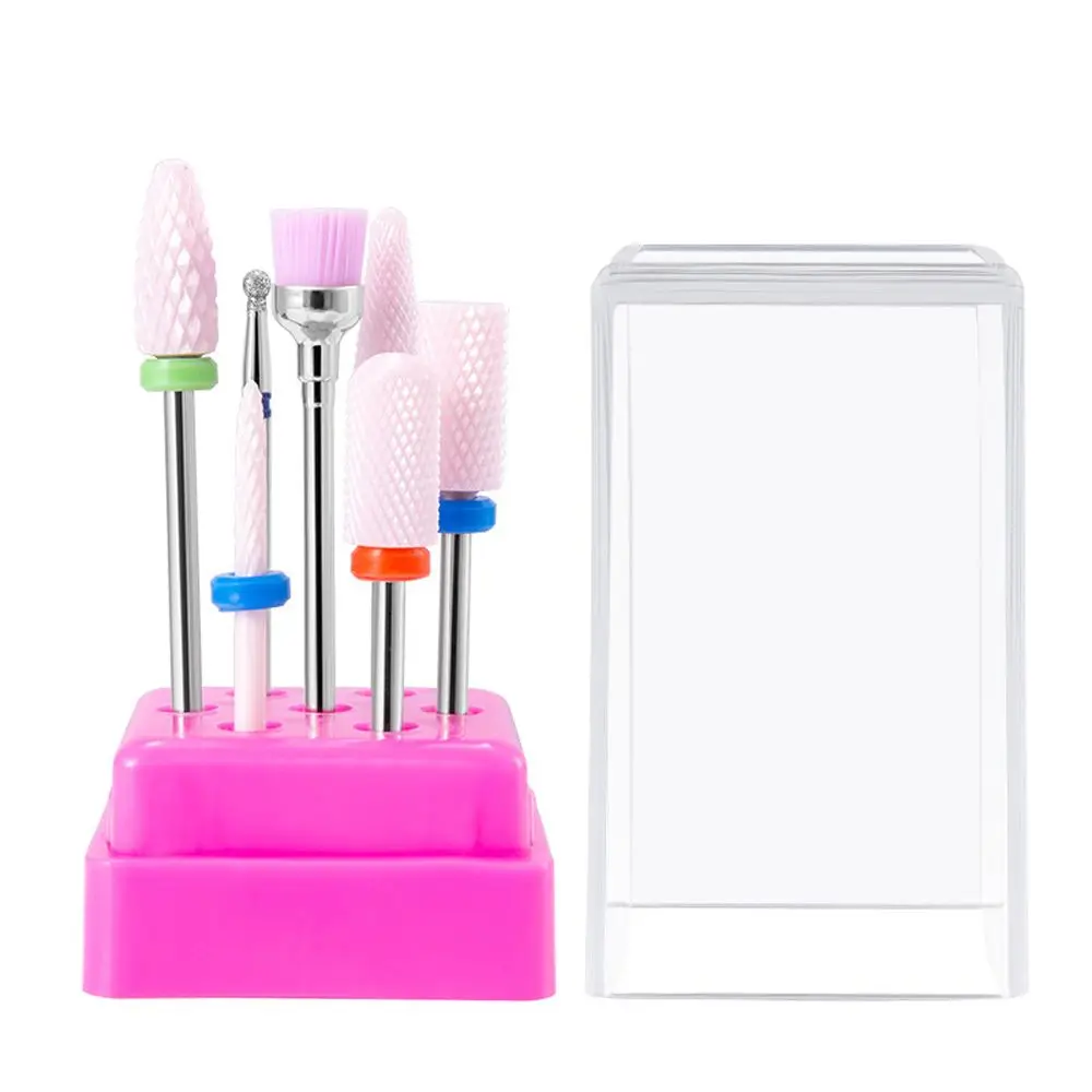

Exfoliating Scrub Accessory Ceramic Nail Drill Bit Grinding Head Sander Tool Electric Grinder Head Nail Milling Cutters Set