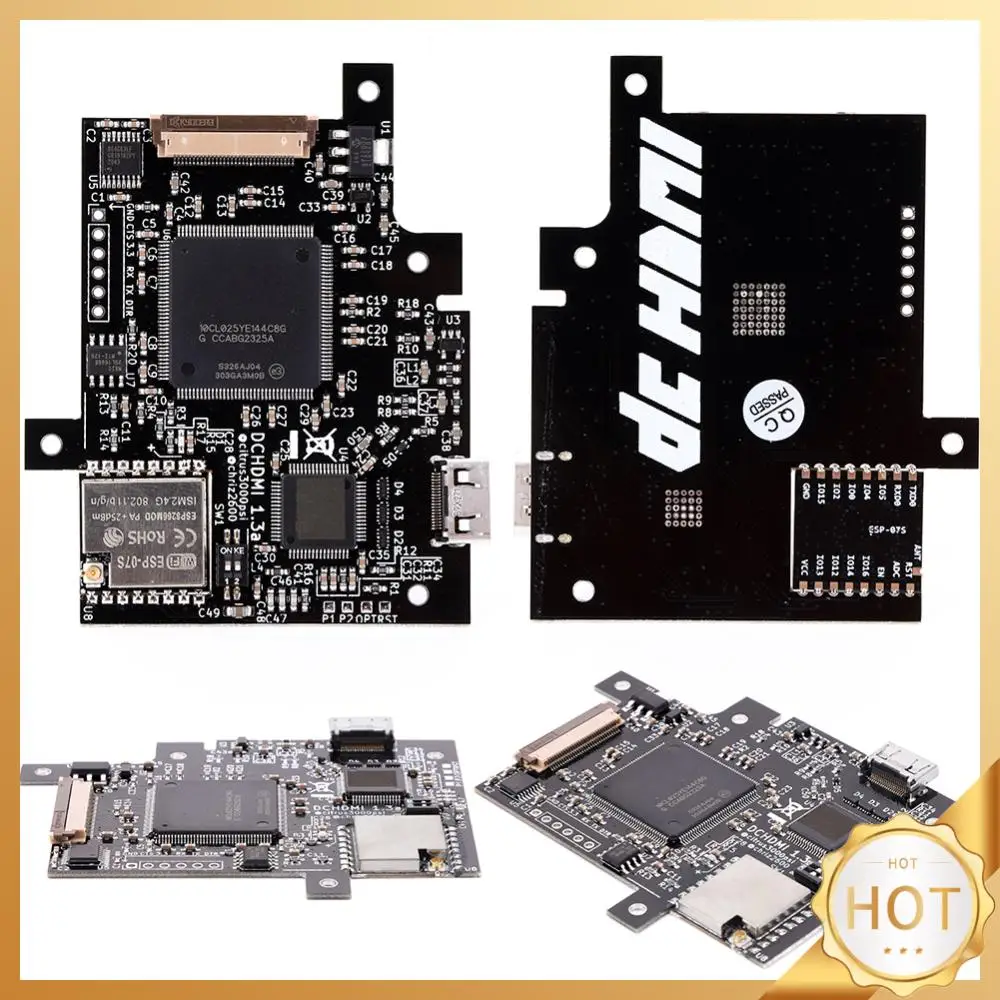 

DC HDMI-Compatible Chip High Definition 1080p Game Console High Definition PCB Board for SEGA Dreamcast Gaming Accessories