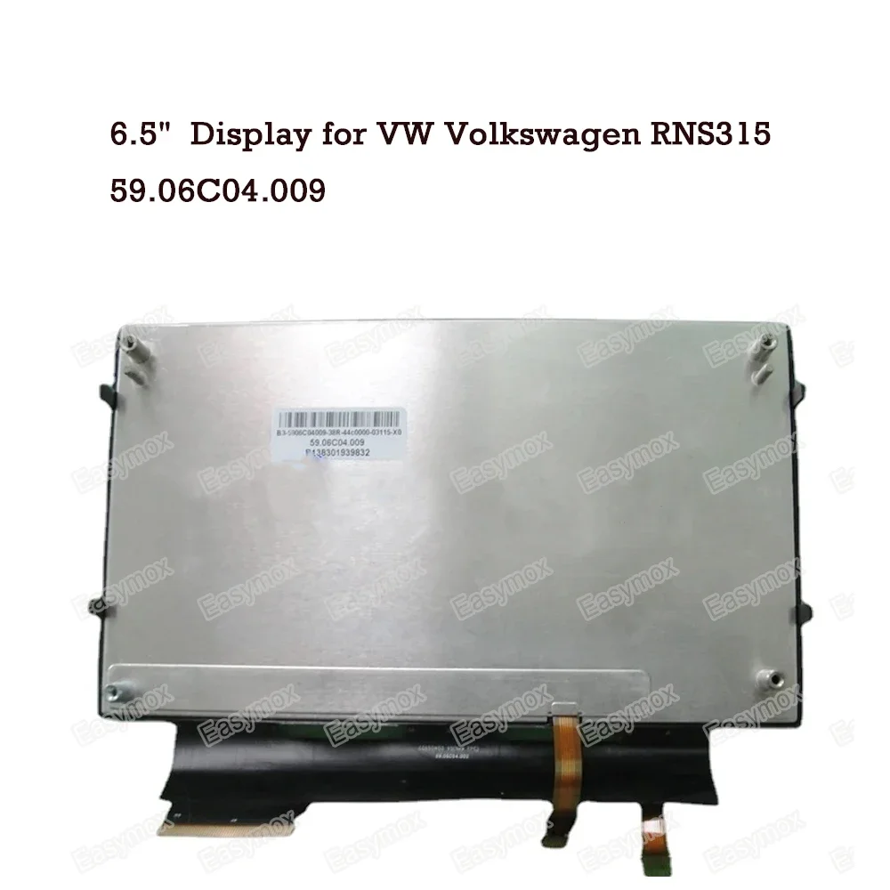 

6.5" TFT LCD Display with Touch Panel Digitizer for VW Volkswagen RNS315 Multimedia GPS Screen Repair 59.06C04.009