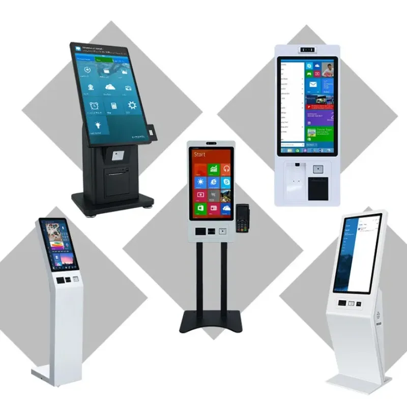 Self Service 10.1 15.6 21.5 23.8 27 32 Quiosques interativos de pagamento de quiosque com tela de toque de 43 polegadas para exibição de informações