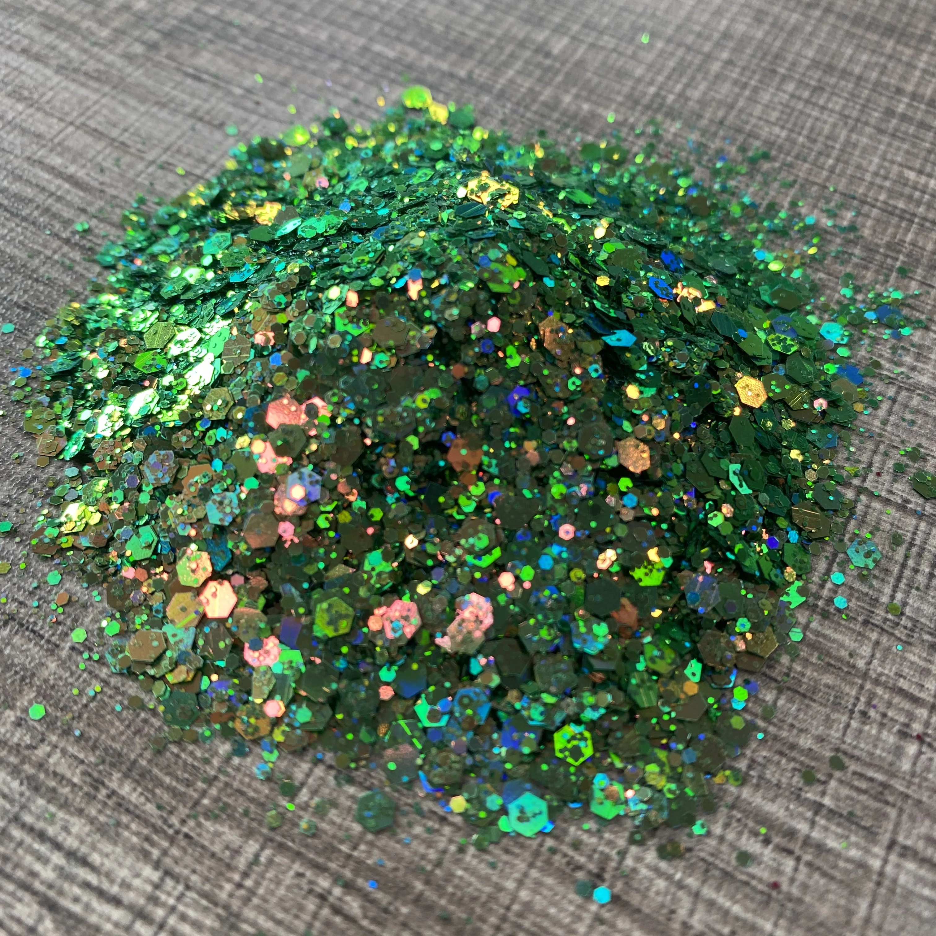 50 gr/beutel holo graphische Chamäleon Chunky Glitter Pulver gemischte Farb verschiebung Glitter Pailletten für Nägel Kunst Körper Gesicht Haar