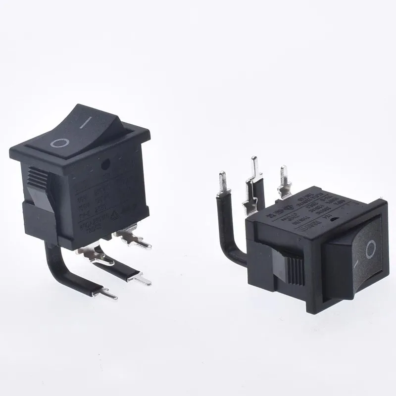 21*15 مللي متر مفتاح نوع السفينة 4PIN 0-1 تشغيل/إيقاف مع مصادر خارجية أنبوب الانكماش الكوع UL KC VDE CQC معتمد RS601D أسود #4