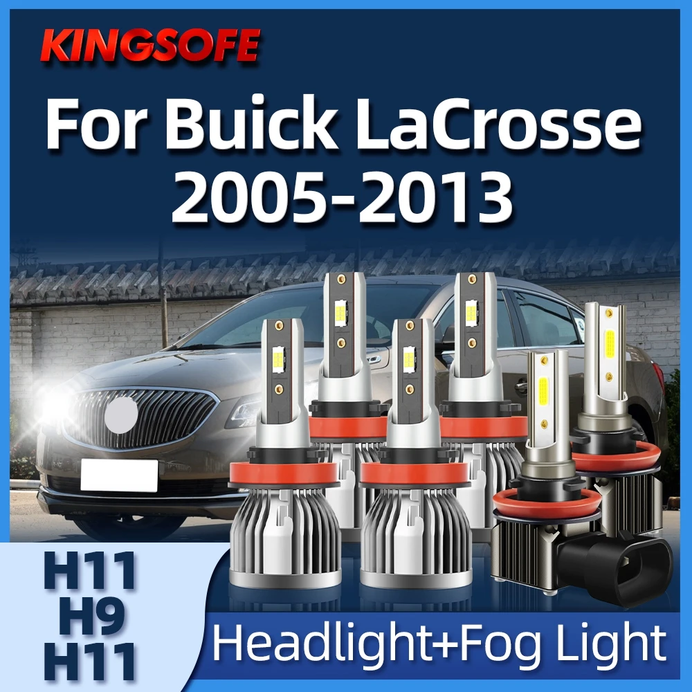 

KINGSOFE H9 Led Bulbs 26000Lm H11 Headlight 6000K Auto Fog Light For Buick LaCrosse 2005 2006 2007 2008 2009 2010 2011 2012 2013