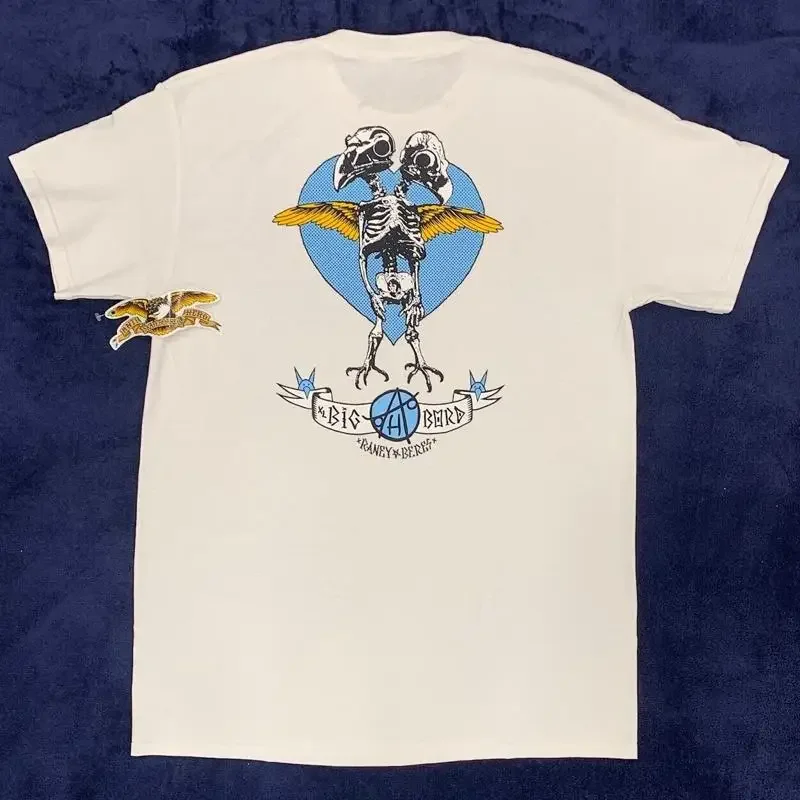 Antihéroe patinetas Raney Beres Big Bord camiseta blanca para hombre grande