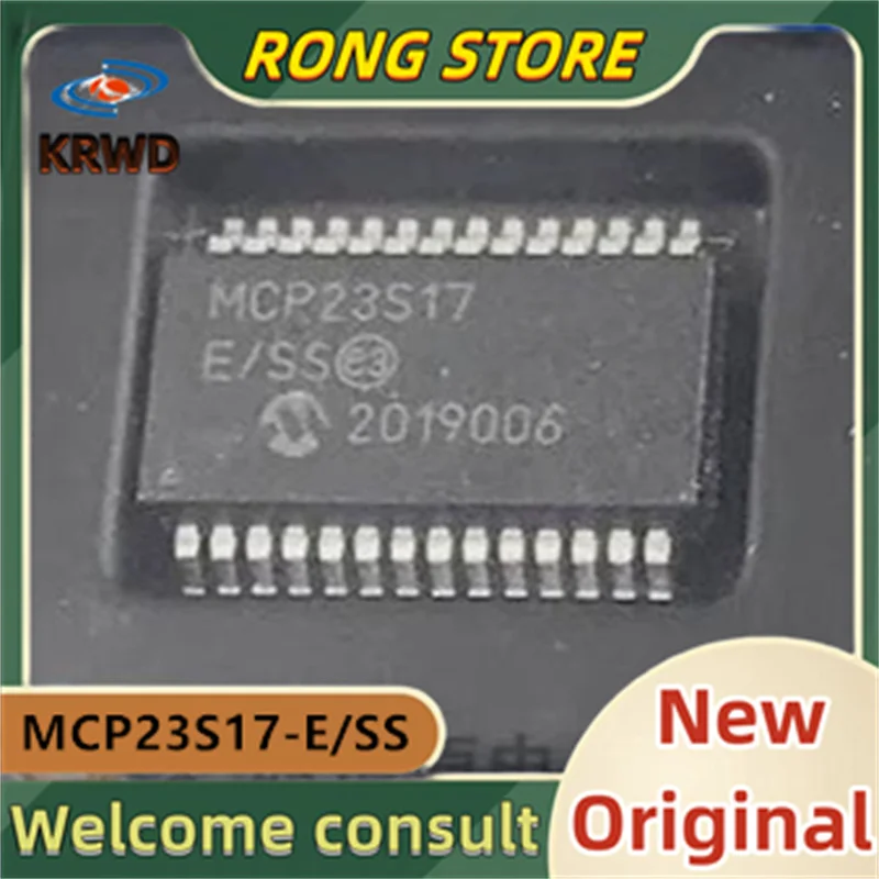 10PCS MCP23S17-E/SS New and Original   MCP23S17 MCP23S17T-E/SS SSOP28