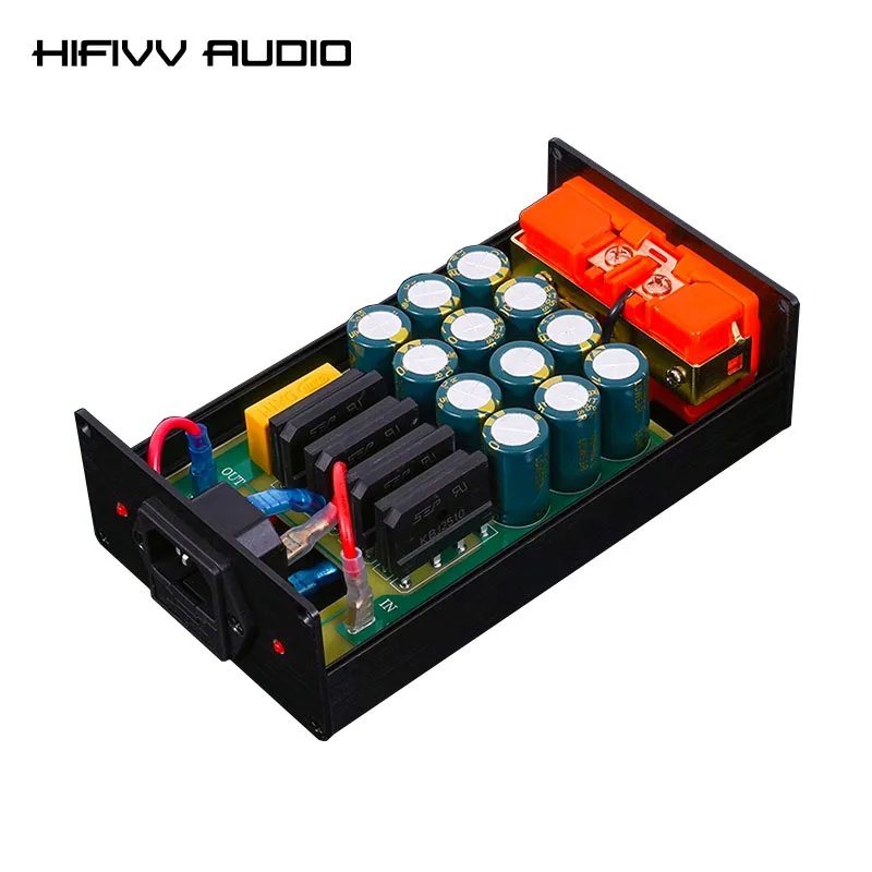 

2000W Low Noise 110V-240V AC Isolation DC Blocking Filter Purifier for Home Audio Power Amplifier 300000uF Power Purification