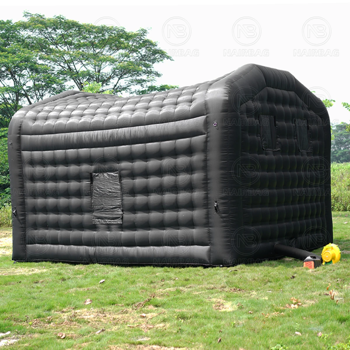 NAIRBAG-tienda inflable portátil para fiesta, club nocturno, cubo, casa, patio trasero, negro, inflable, para discoteca, tienda de fiesta