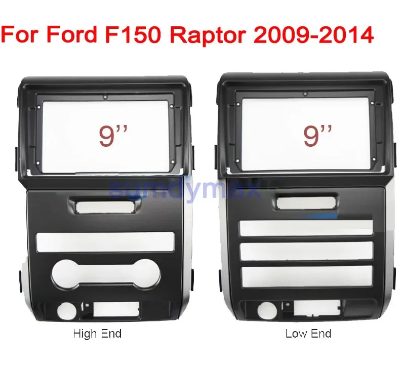 

9-дюймовая рамка для автомобильной панели радиоприемника ford F150 Raptor 2009-2014, комплект крепления на приборной панели, установка DVD, GPS, Mp5, пластиковая панель