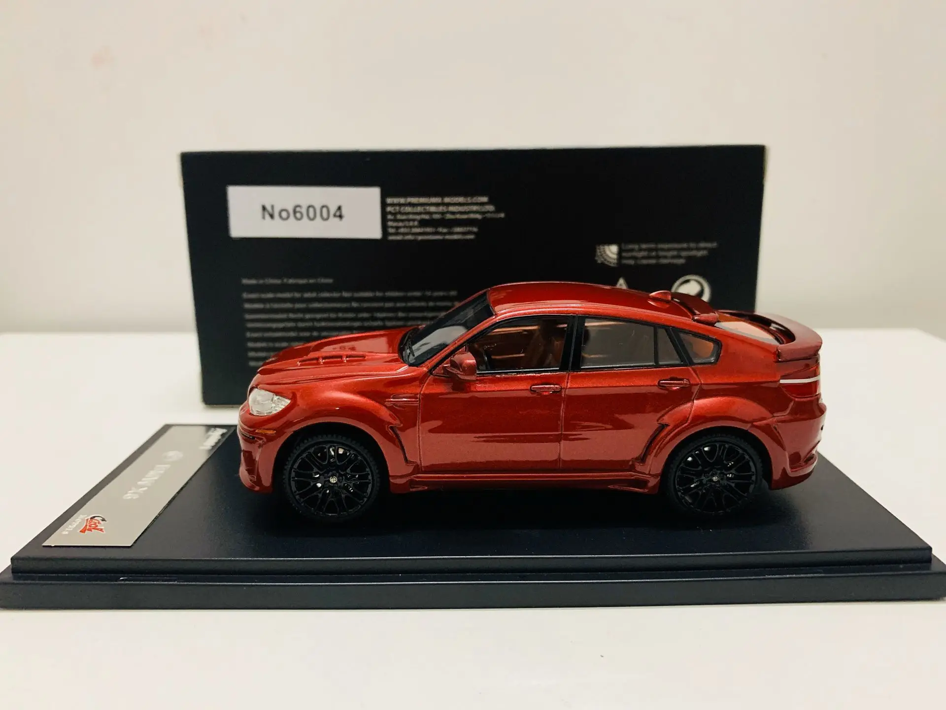 Cool X6 SUV Diecast Model Car, Vermelho, Escala 1:43, Novo na Caixa, AY0001