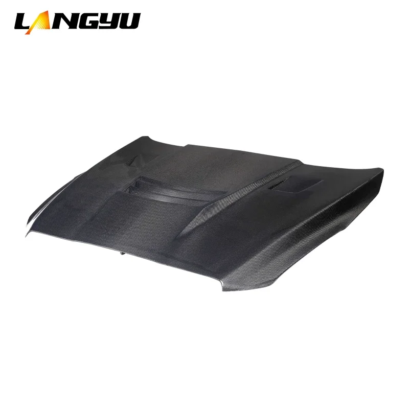 Langyu Car Modification Accessories Front Hood Carbon Fiber Engine Cover LY Style Engine Hood For Cadillac ATS Bonnet