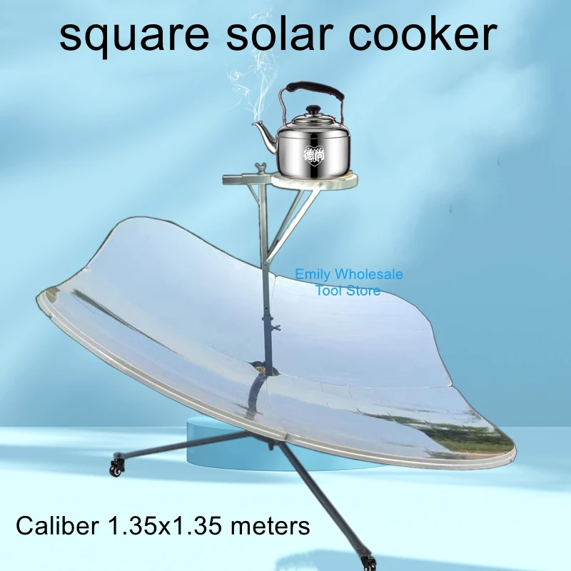 Strengthened and thickened square solar cooker household solar cooker boil water frying cooking goddesses