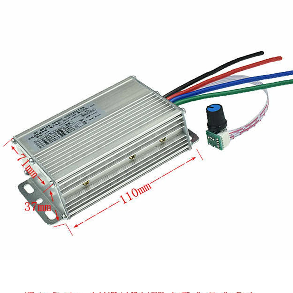 DC12-36V Motor Speed Controller 40A Speed Range PWM Motor Governor Brush Motor Regulating Controller with Potentiometer