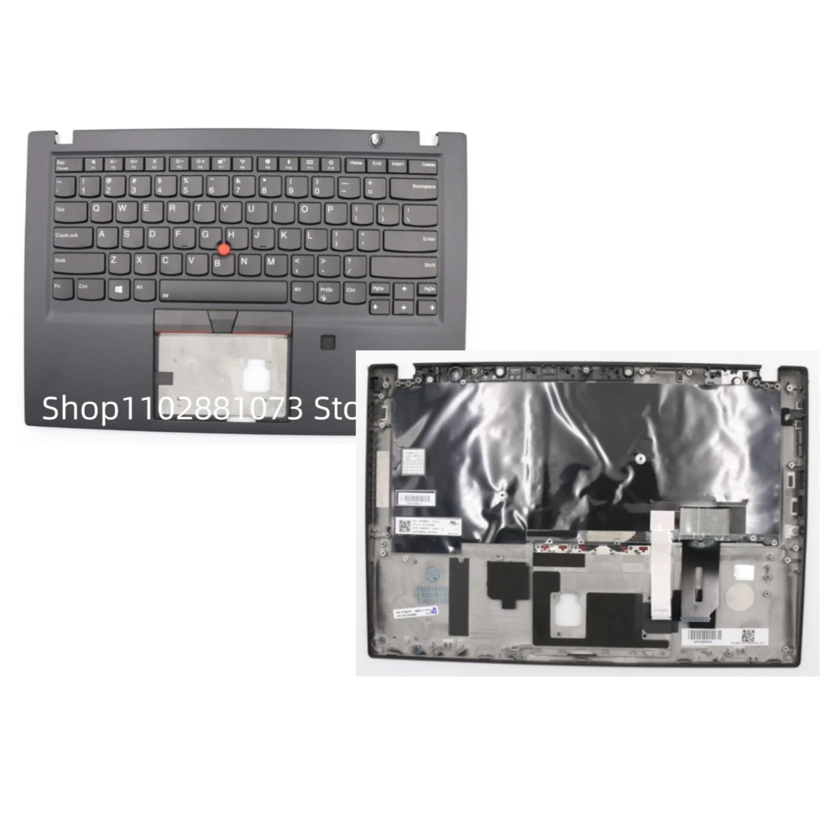 

New And Original keyboard Palmrest W/Backlight Case Cover With FP Hole for Lenovo ThinkPad T490s Laptop 02HM280 02HM316