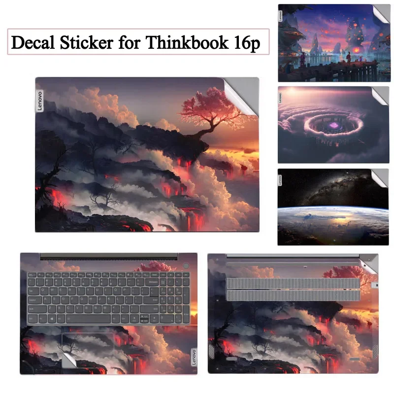 

Pre-Cut DIY Decal Sticker Skin For Lenovo 2022 2021 Thinkbook 16p NX ARH /16p G2 ACH/16p G3 ARH No bubble No Residue Waterproof