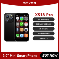 SOYES XS18 Pro Mini Smartphone 2GB RAM 16GB ROM Android8.1 3.0'' With Facial Recognition Dual SIM Standby 3G Network