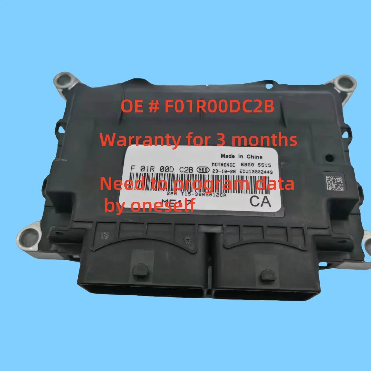 high quality F01R00DC2B  F 01R 00D C2B Engine ECU Computer Board Electronic Control Unit FOR Chery