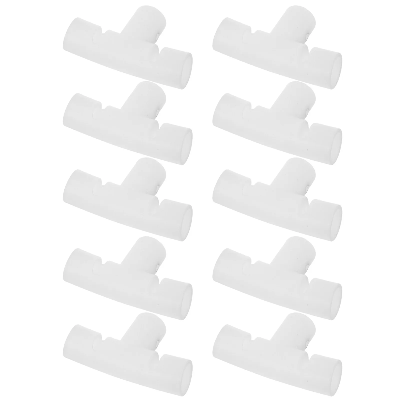 10 Pcs Folding Bathtub Bracket Bucket Frame Connector Enclosure Replacement Fitting White for Support