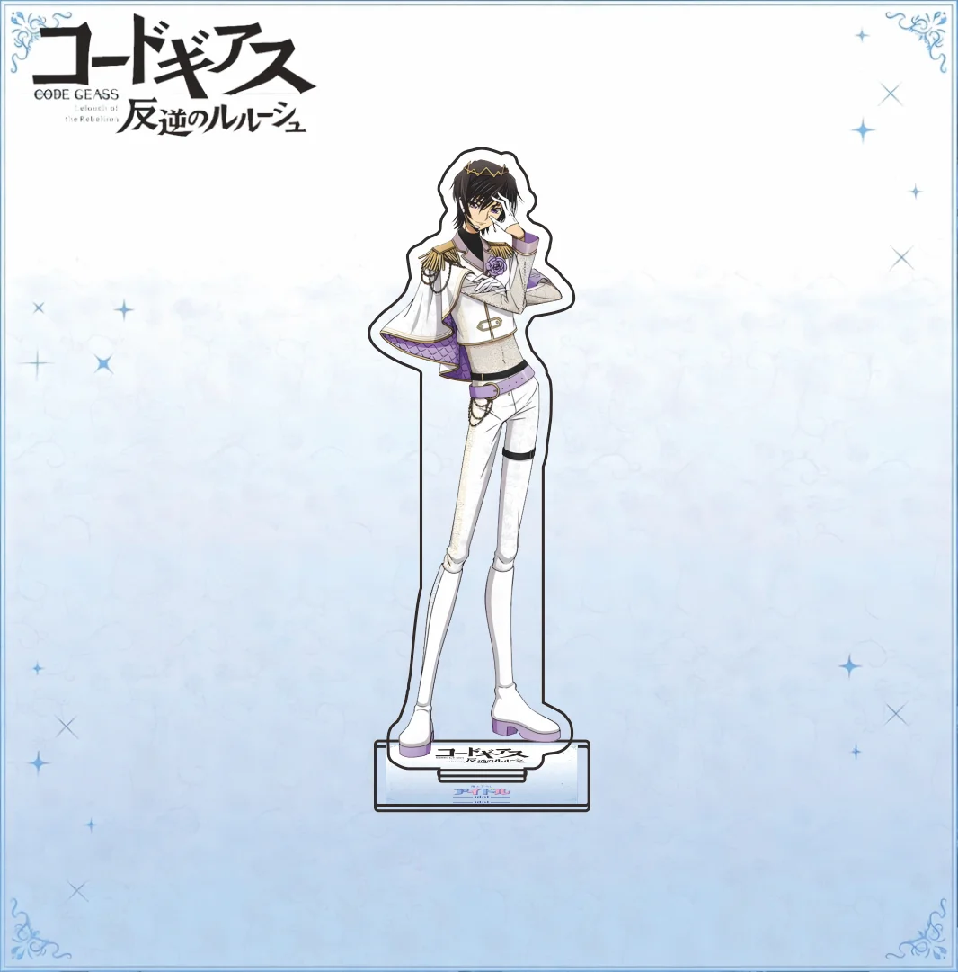 Code Geass Series 2026 New Arrival Acrylic Stand Lelouch Lamperouge C.C. Suzaku Kururugi Latest Anime Desktop Keychain