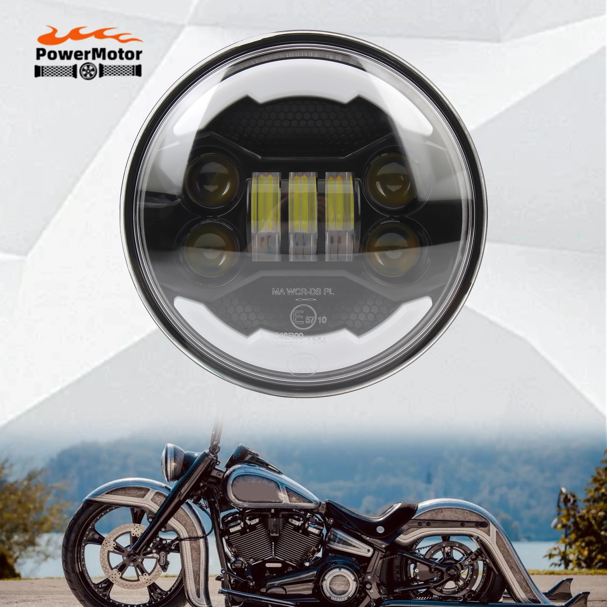 

5.75 Inch Motorcycle LED Headlight Wick for Harley Sportster 883 XL883 FXCW Supermoto Motocross 5 3/4" DRL Headlamp Accessories