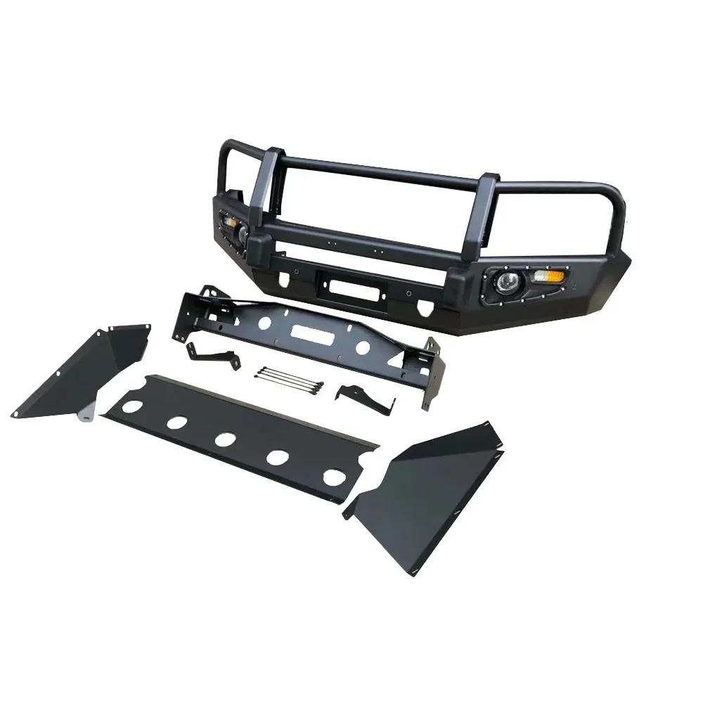 

Amarok Auto Parts and Accessories Winch Bull Bar Front Bumper Rear Bumper with Tire Carrier Jerrycan Holder Steel