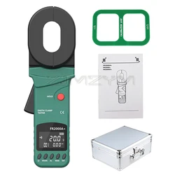 FR2000A/B/C+ FR2000+ Digital Clamp On Ground Earth Resistance Meter Tester Lightning Protection Lightning Ground Tester Meter