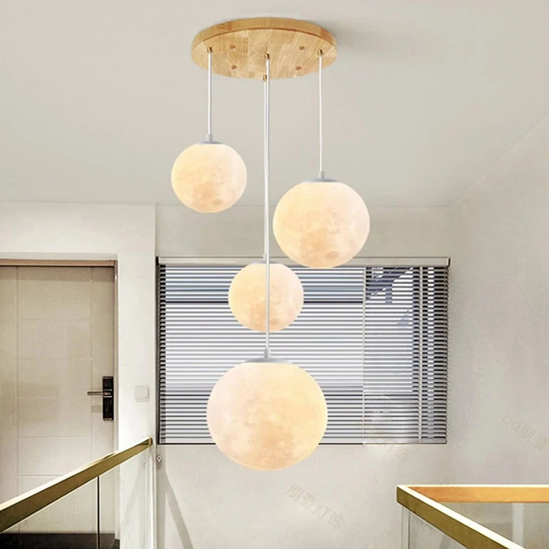 Nordic home decoration, stair chandelier, living room and dining room Pendant lights, ceiling light, indoor lighting