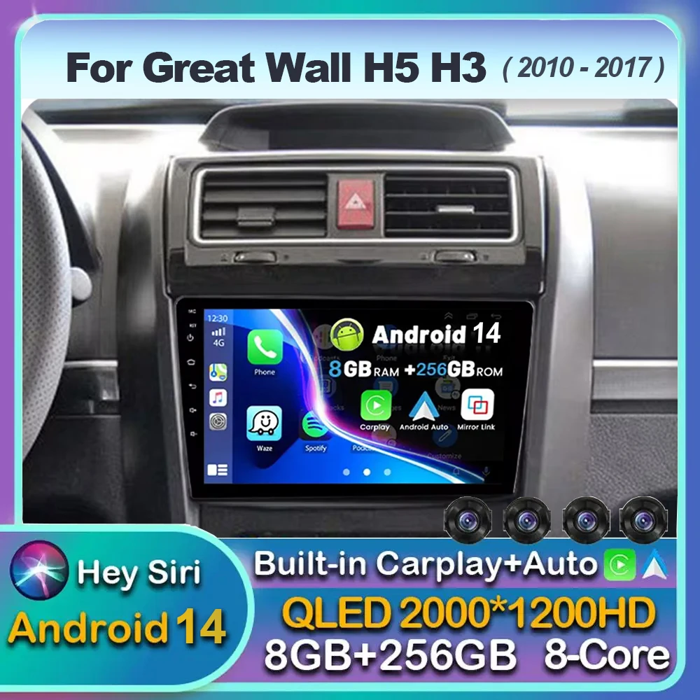 

Android 14 Carplay DSP 4G For Great Wall Haval H5 Greatwall Hover H3 Car Radio Multimedia Player GPS Navigation Stereo Autoradio