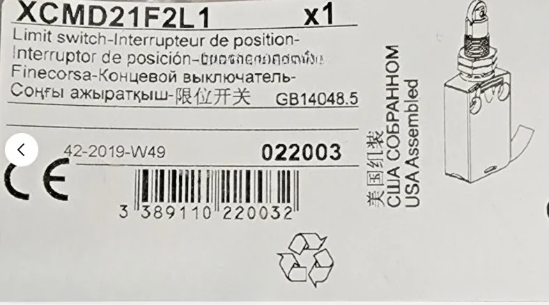 

Brand New Original Limit switch for XCMD21F2L1 XCMD2115L1 XCMD2145L1 XCMD2102L2 XCMN2102L1 XCMD2118L1 XCMD2117L1 Fast delivery