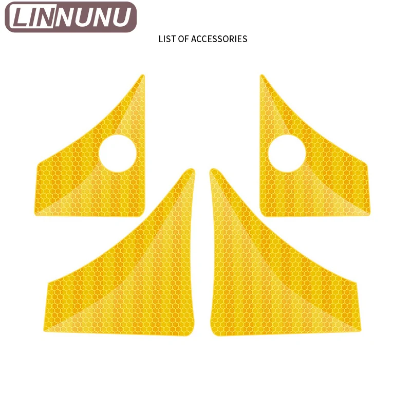LINNUNU﻿ Door Reflective Sticker For Geely Starray EM-i EX5 EM-i  2026 Night Safety Warning Decal Anti-Collision Car Accessories - view 6