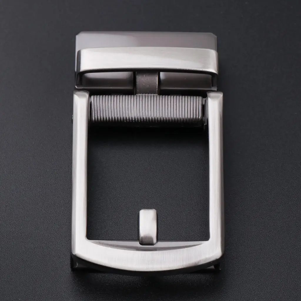 Ratchet Automatic Belt Buckle Only Classic Metal Replacement Accessory for Men's Genuine Leather Belt Adjustment