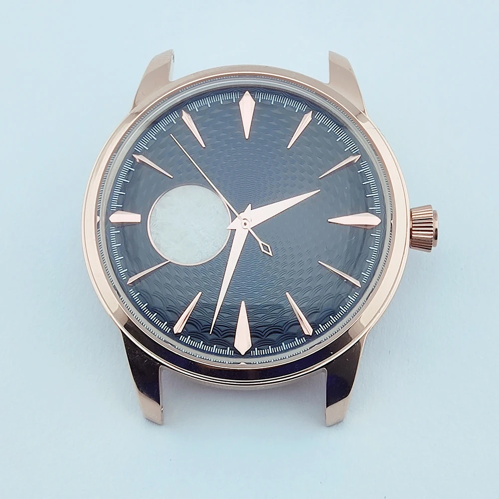 40mm Watch Case nh38 Case Arch Glass Silver Rose Gold Cocktail Case for NH38 Movement fit 35mm Dial