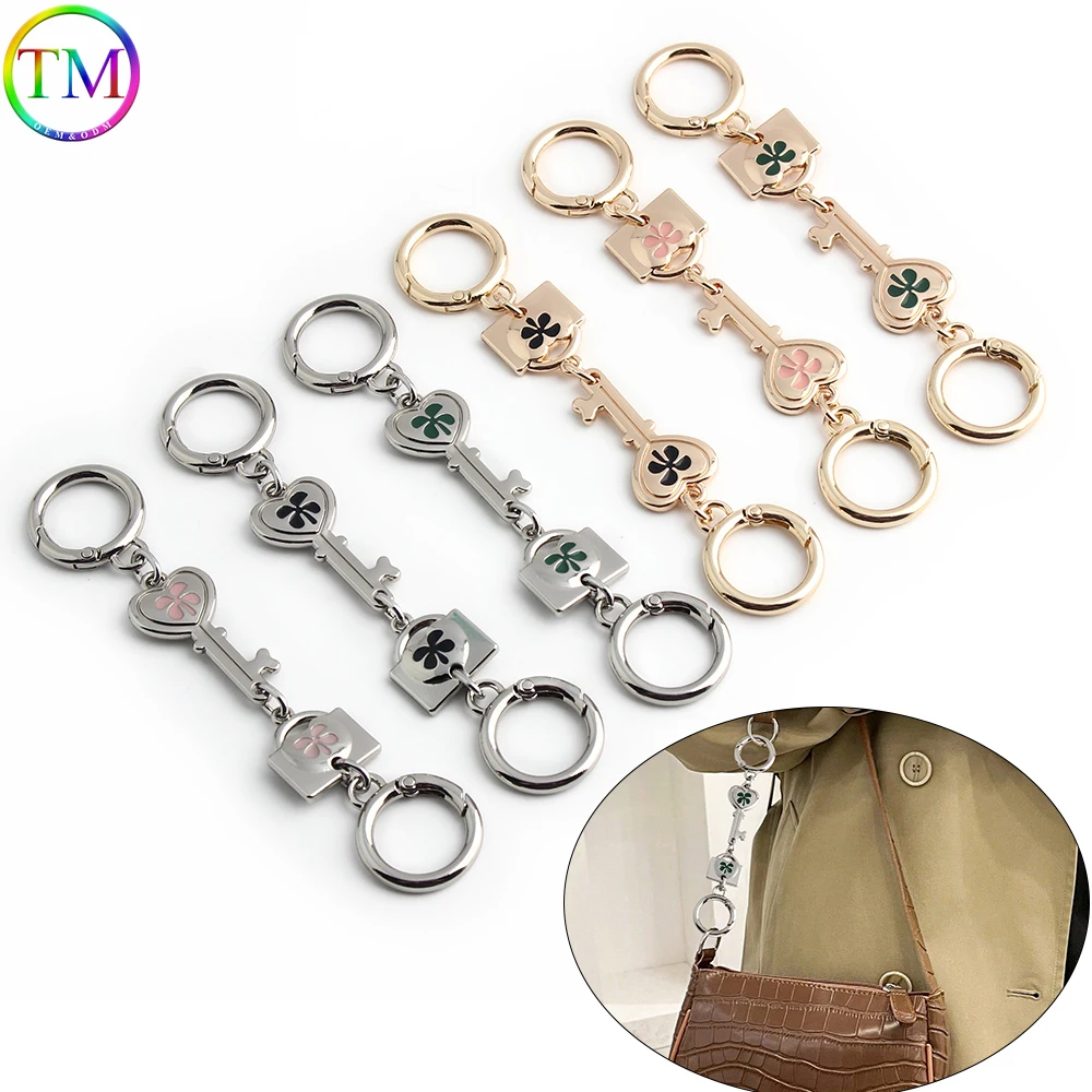 

New Design Bag Extender Chain Shoulder Strap Key Pendant Decorative Chain Crossbody Strap Lock Charm Handbag Replacement Chains