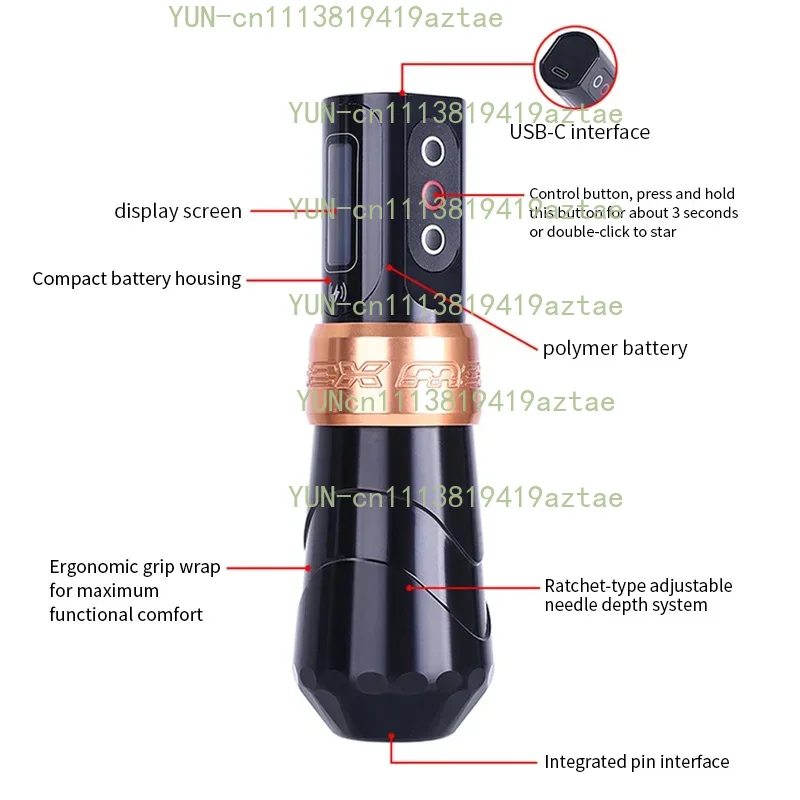 MAX tattoo pen all-in-one machine Direct drive motor Battery tattoo machine Professional
