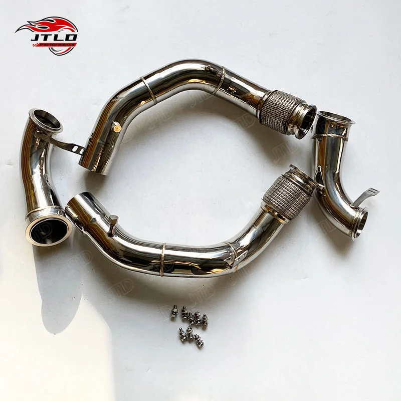 In Stock High Performance Mirror Finish Stainless Steel Downpipe For Bmw X5M F95 Competition
