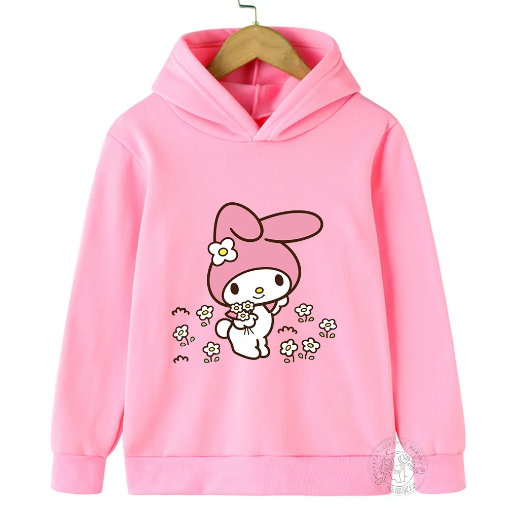 Children's top Spring Autumn cartoon printed graffiti cute wind Sanrio Melody children's clothing for girls comfortable everyday