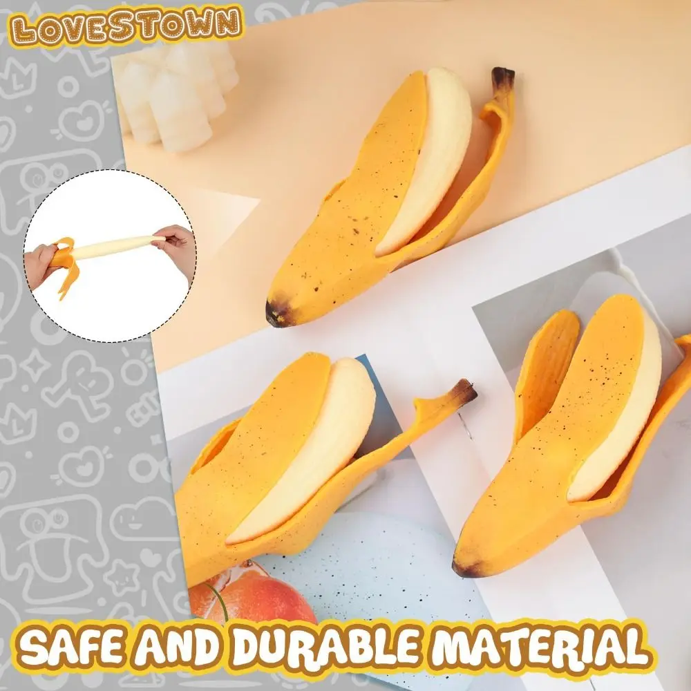 Anti-ansiedade perfumado banana squeeze brinquedo fidget fruta estresse brinquedo sensorial artificial para crianças adultos