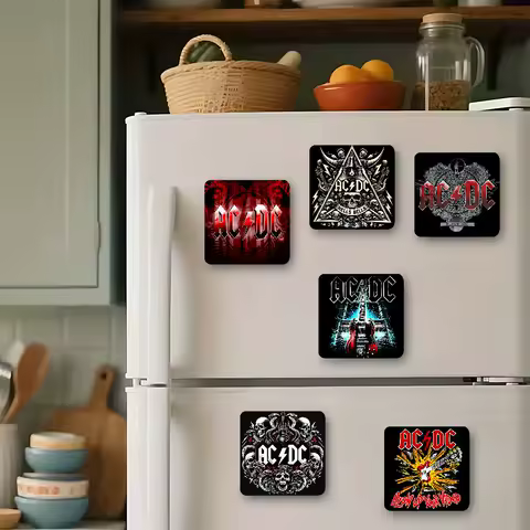 Band A-AC-DC-C Cute Fridge Magnets Cartoon Animal Magnets For Refrigerator Decor Funny Magnetic