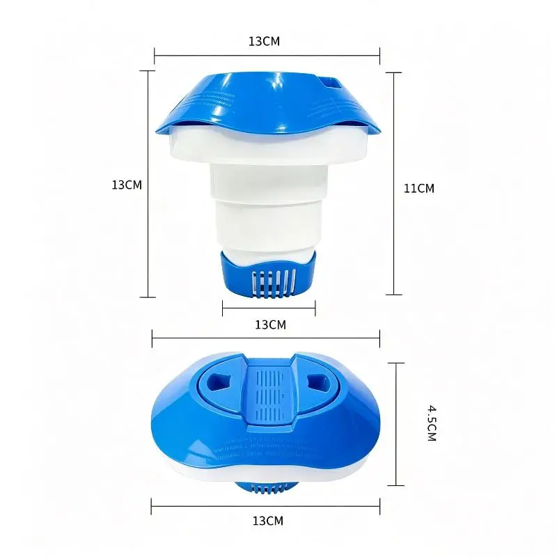 Schwimmender Chlortablettenspender, 1 Stück, tragbares Dosiergerät, leicht, ideal für Reisen, Camping und den Einsatz im Schwimmbad. – Detail 14