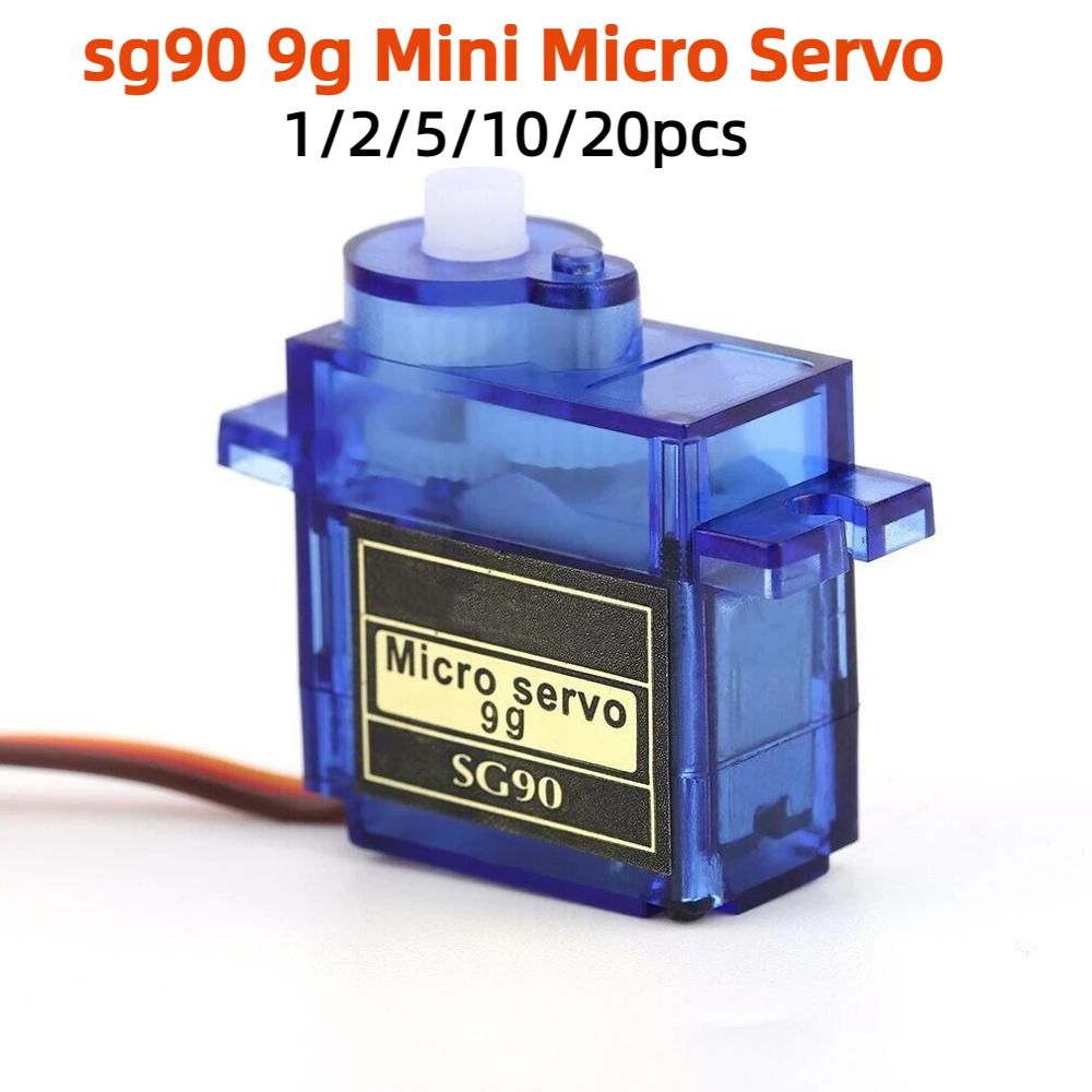 1/2/5/10/20pcs/Classic Servos 9g SG90 For RC Planes Fixed Wing Aircraft Model Telecontrol Aircraft Parts Toy Motor 450 Helicoper