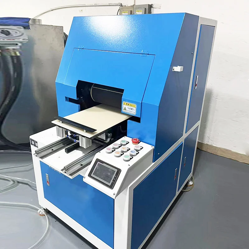 Stainless Steel Sheet Mirror Polishing Machine / Aluminum Iron Flat Surface Bright Grinding Sanding Buffing Machine