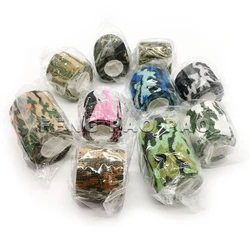 Camping Hiking Self Adhesive Camouflage Elastic Tape Camo Wrap Outdoor Tools Tactical EDC Survival Bandage 5*450cm