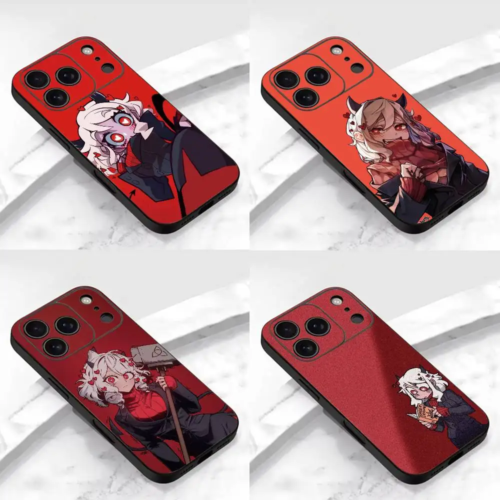 

H-Helltaker Game Phone Case For iPhone 17,16,15,14,13,12,11 Plus,Pro Max,XS,Soft Silicone Black Cover