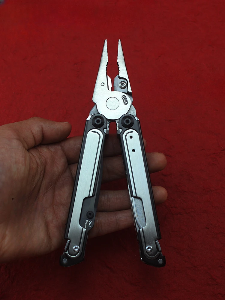 Tool pliers steel magnetic suction multifunctional folding pliers